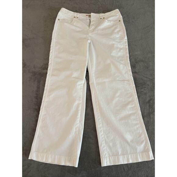 Anne Klein Women's Stretch Straight Leg Pants Size 10 White - Picture 1 of 8